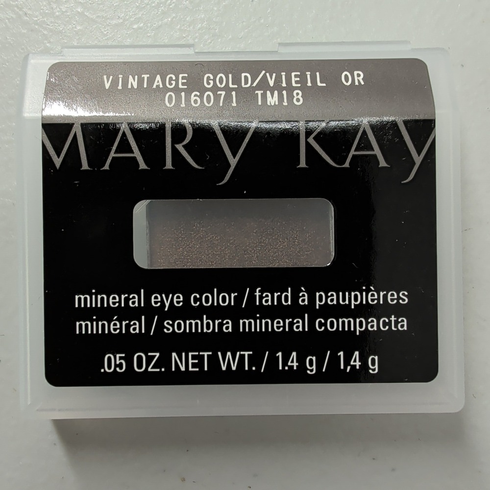 Mary Kay Mineral Eye Color Vintage Gold 016071 TM18 Eyeshadow Refill .05 oz